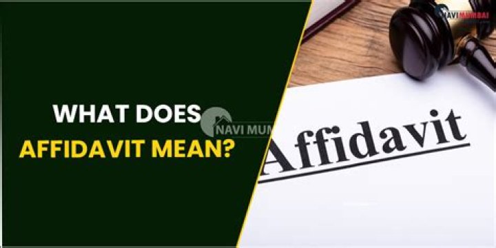 What does affidavit in lieu of title mean?