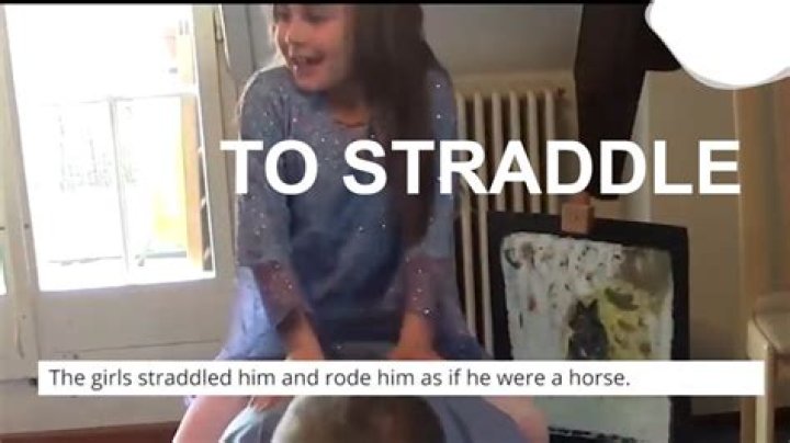 What does it mean when you straddle someone?