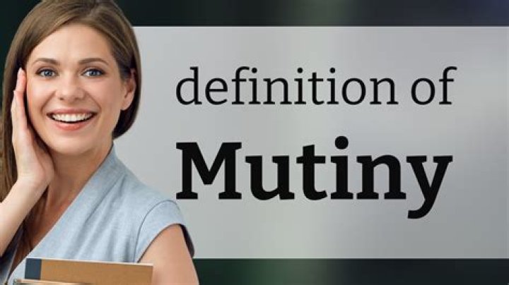 What does mutiny mean?