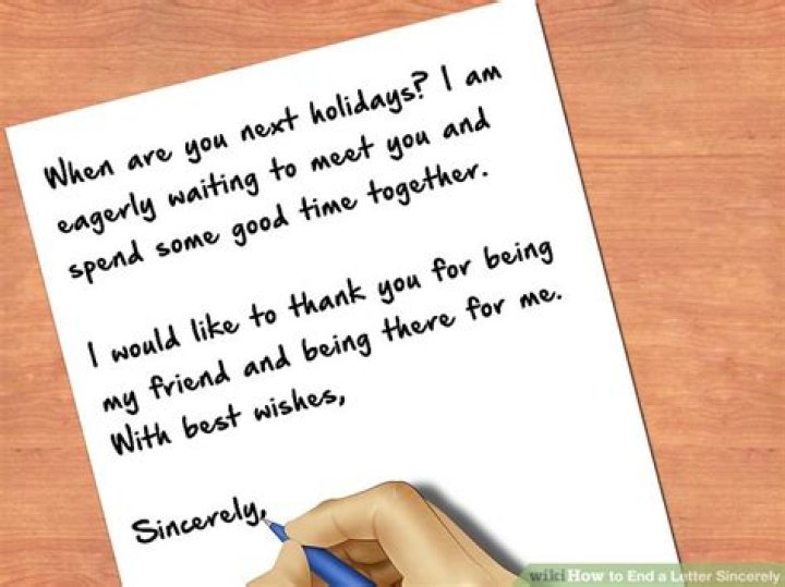 What does sincerely mean in a letter?