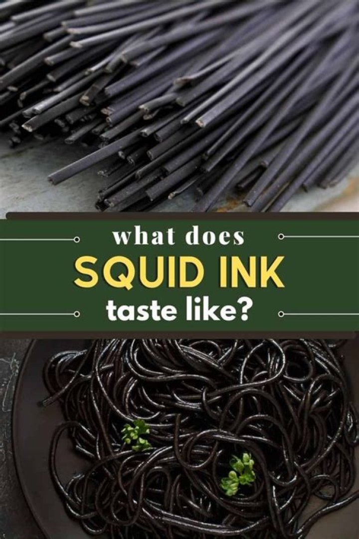What does squid ink spaghetti taste like?