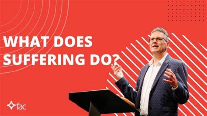 What does suffering do?