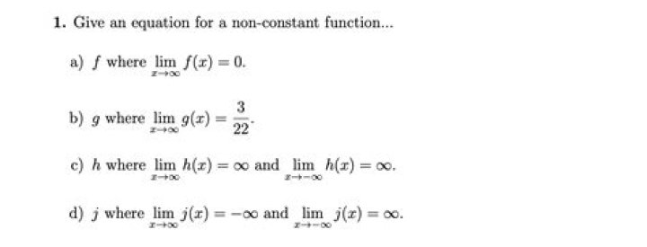 What is a non constant function?