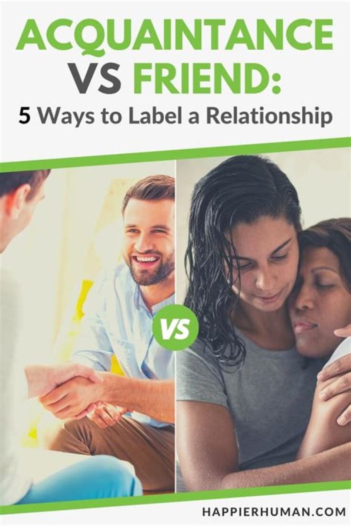 What is acquaintance someone?