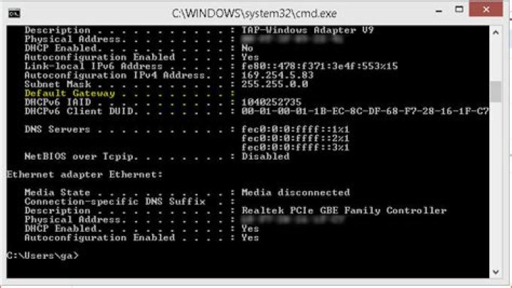 What is my default gateway IPv6?