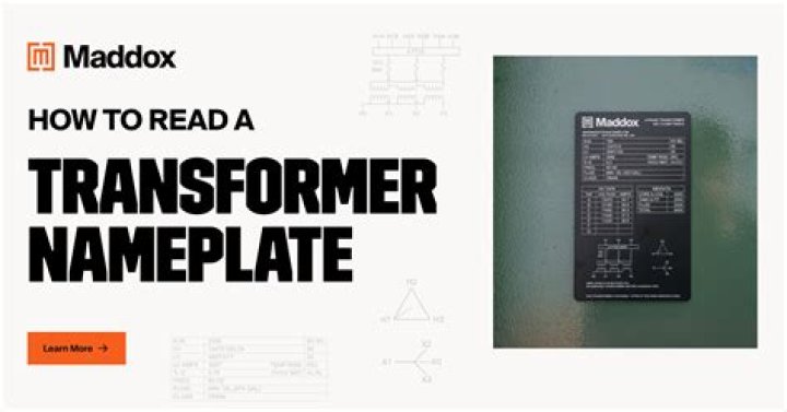 What is on a transformer nameplate?