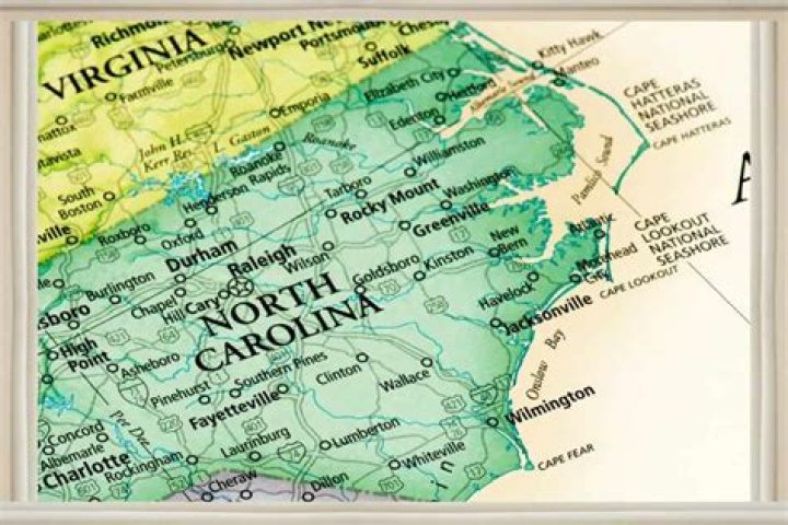 What is the Eastern Continental Divide in North Carolina?