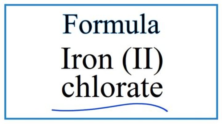 What is the formula for iron II perchlorate?