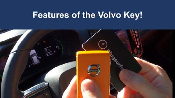 What is the yellow button for on a Volvo key?