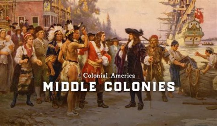 What kind of food did the middle colonies eat?