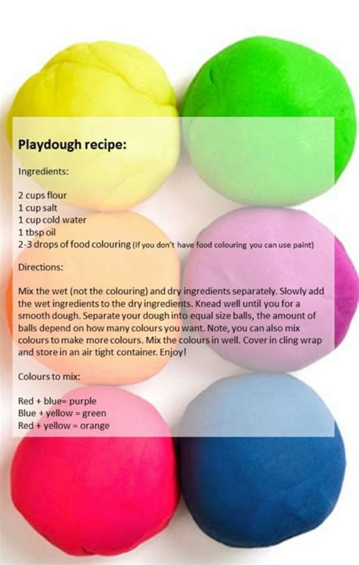 What playdough colors make red?