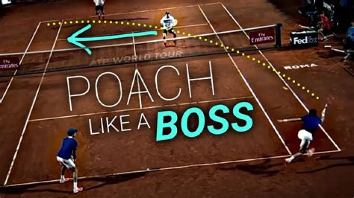 Whats it mean to poach in tennis?