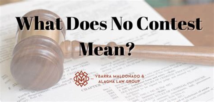 Whats no contest mean?