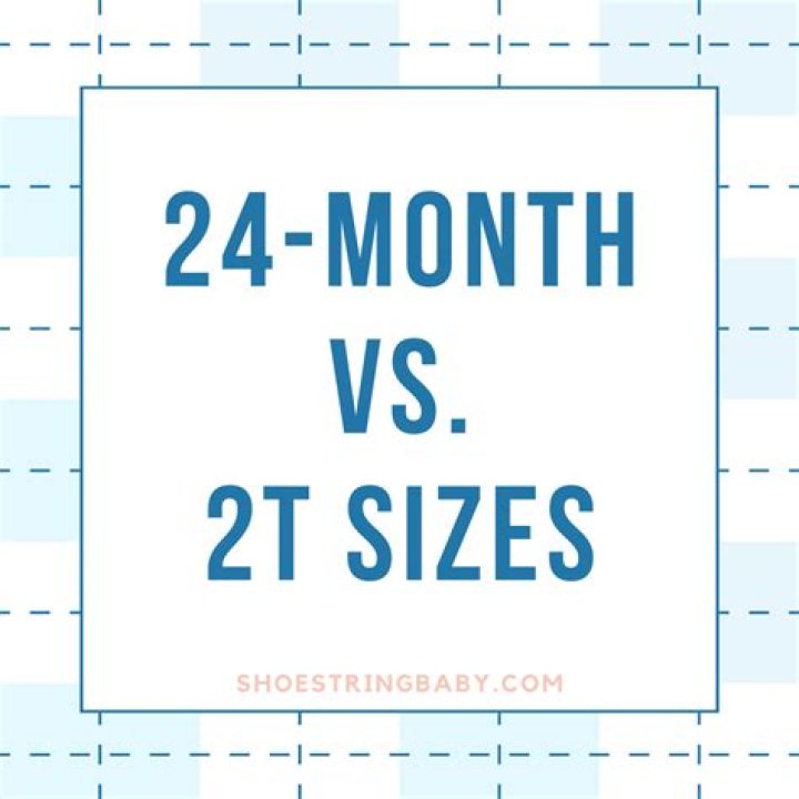 What's the difference between 2t and 24 months?