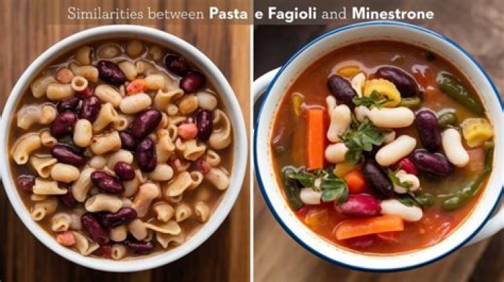 What's the difference between minestrone and pasta fagioli?