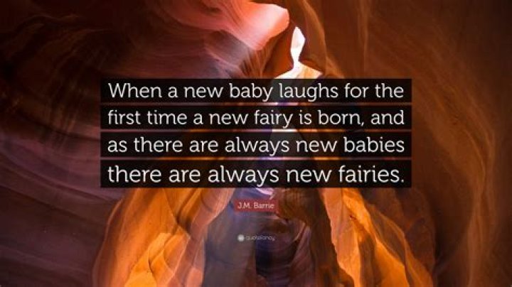 When a baby laughs a fairy is born?