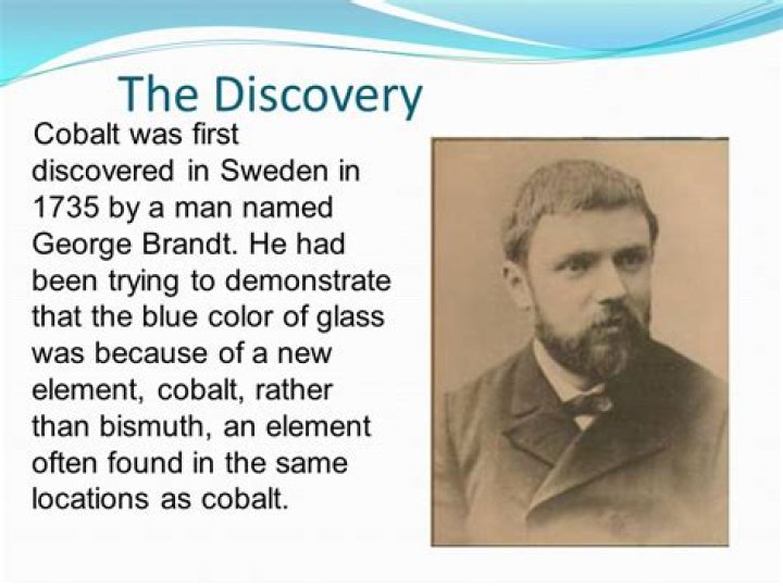 When did georg brandt discovered cobalt?