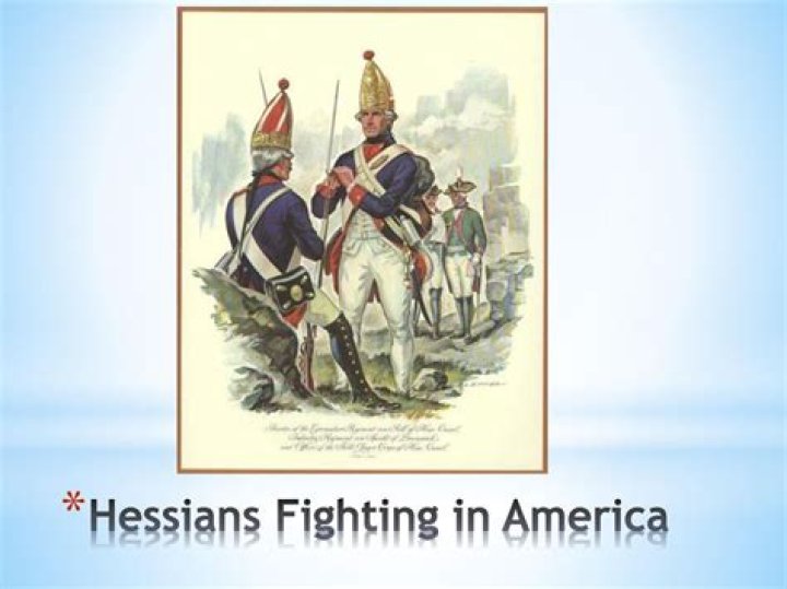 When did the hessians arrive in america?