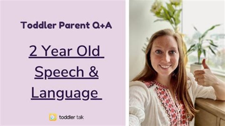 When should a two year old talk?