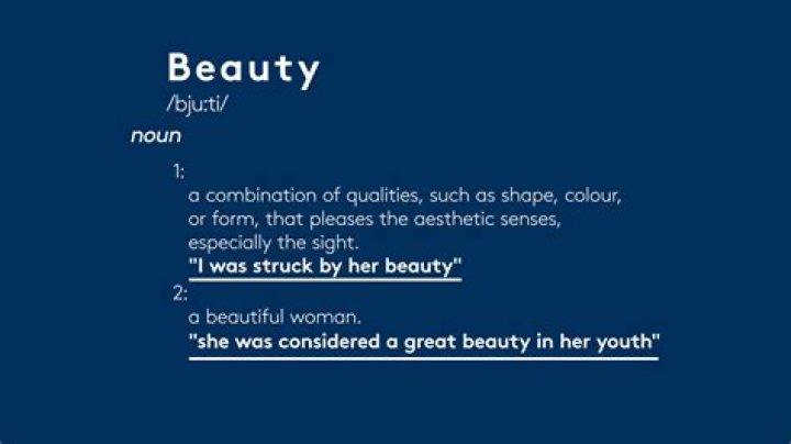 When was the word beauty first used?