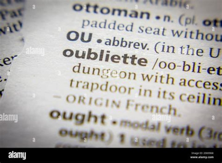Where does the word oubliette come from?