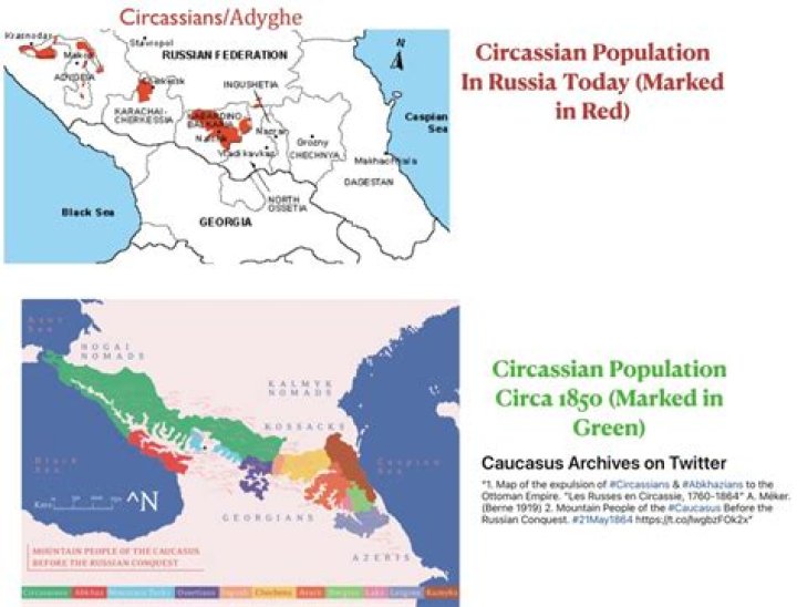 Where is circassian spoken?