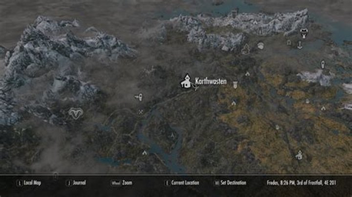 Where is Karthwasten located in Skyrim?
