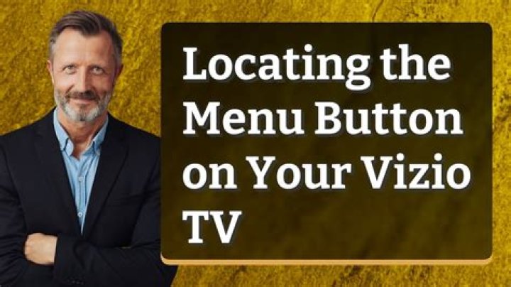 Where is the volume button on my Vizio TV?