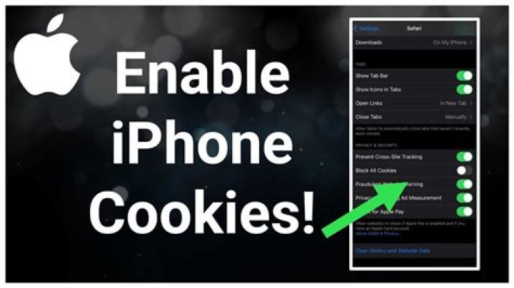 Where to allow cookies on iphone?