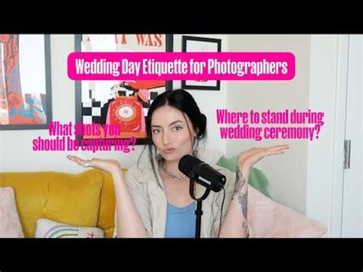 Where to stand when photographing a wedding?