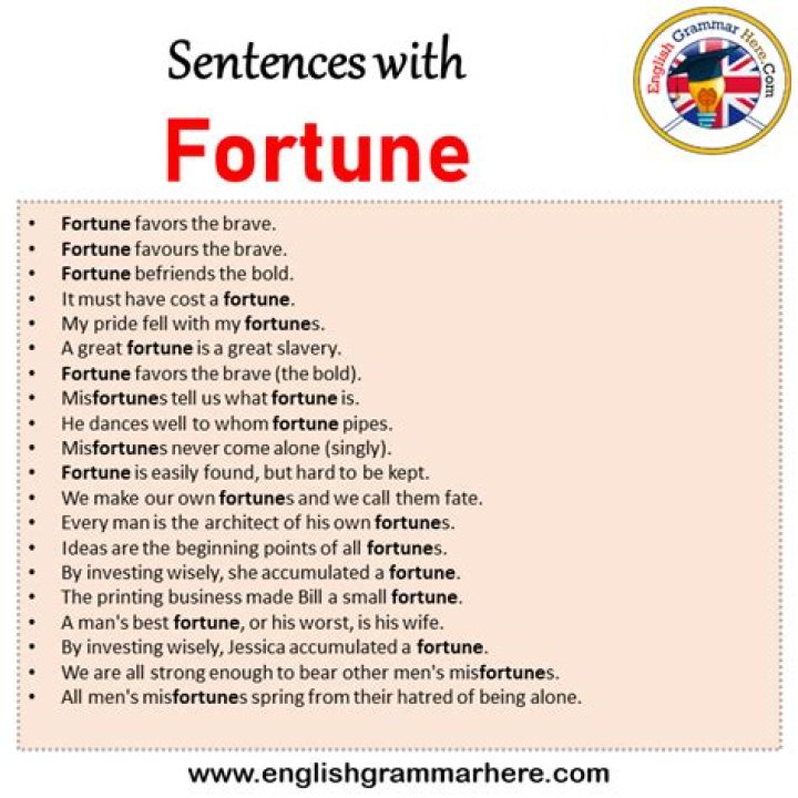 Where to use misfortune in a sentence?