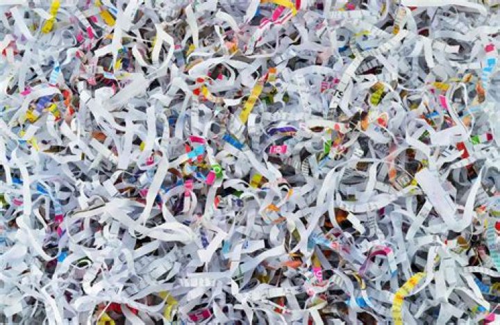 Which bin can shredded paper go in?