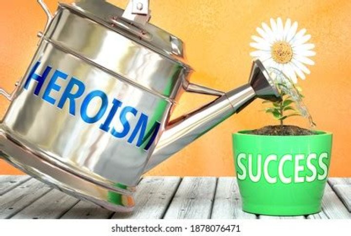 Which contributes more to heroism—sacrifice or success?