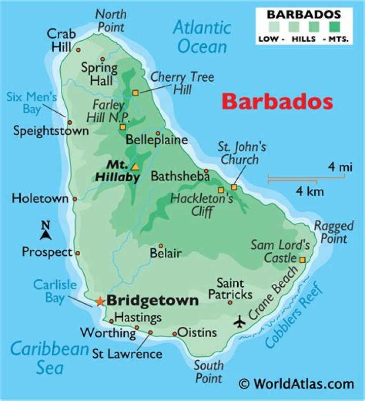 Which country is bridgetown barbados?