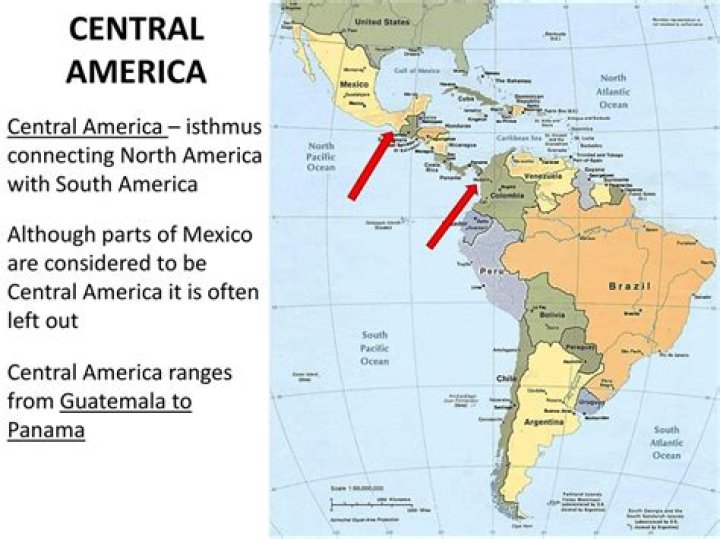 Which isthmus connects north and south america?