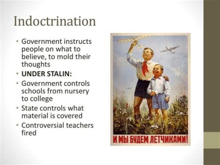 Who is an indoctrinate person?