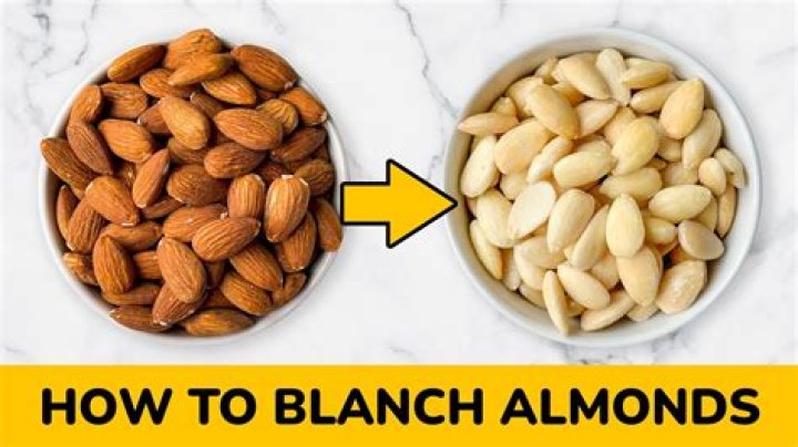 Why do you blanch almonds?