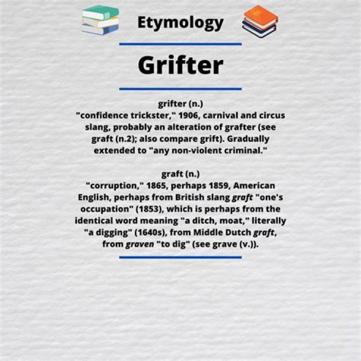 Why does grifter mean?