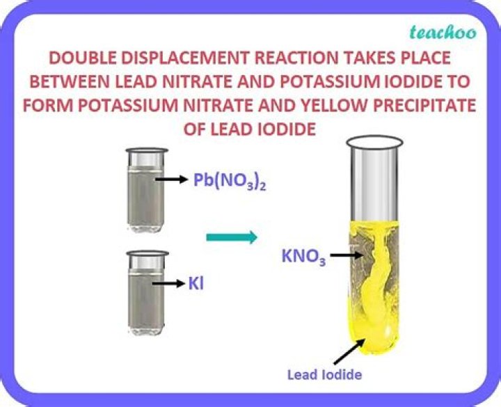 Why is potassium iodide and lead nitrate a precipitate?