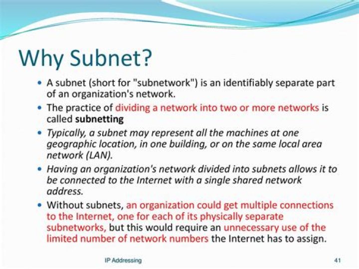 Why subnetting is necessary?