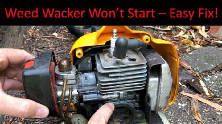 Why won't my weed wacker start?