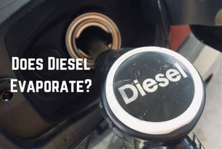 Will spilled diesel evaporate?
